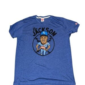 Blue Bo Jackson T-Shirt Kansas City Royals KC